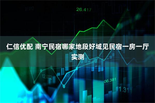 仁信优配 南宁民宿哪家地段好域见民宿一房一厅实测